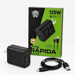Cargador Súper Rápido 125w Turbopower