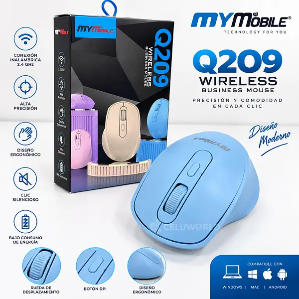 mouse  Inalambrico Q209 Mobile