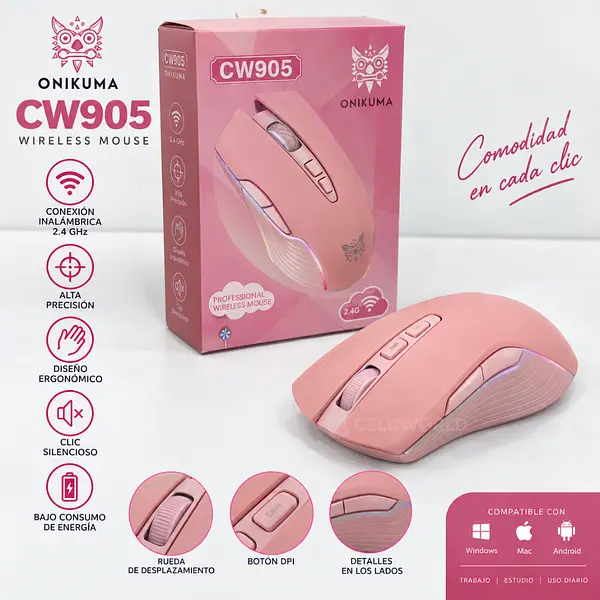 Mouse Onikuma  Inalambrico CW905